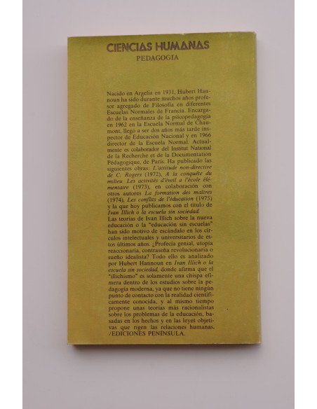 Ivan Illich o la escuela sin sociedad