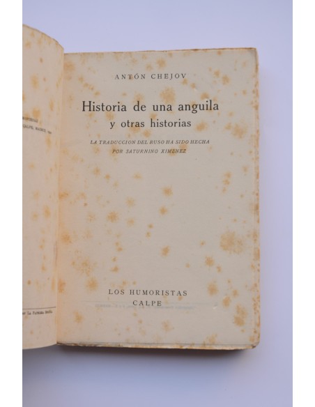 Historia de una anguila, y otras historias