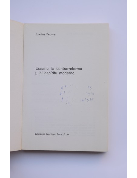 Erasmo, la Contrarreforma y el espíritu moderno