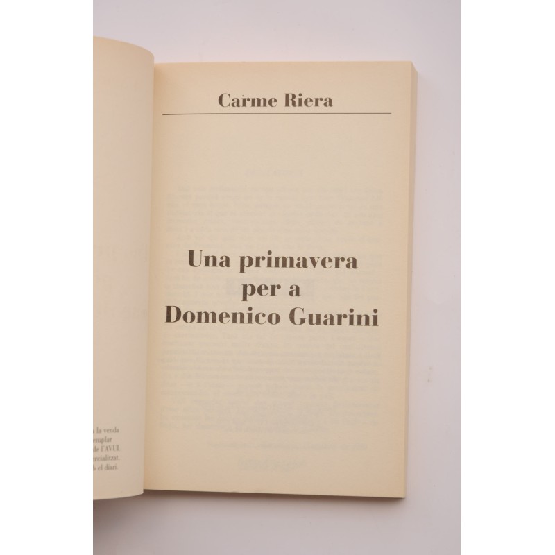 Una primavera per a Domenico Guarini