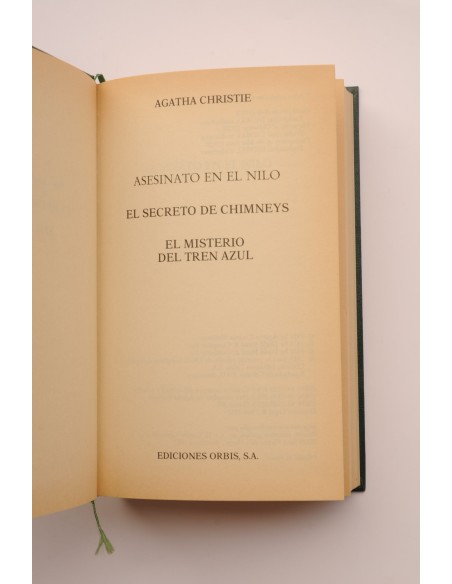 Asesinato en El Nilo , El secreto de Chimneys , El misterio del tren azul
