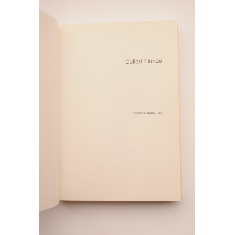 Colibrí florido : escribir en Murcia