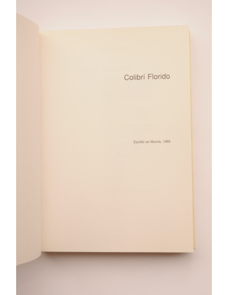 Colibrí florido : escribir en Murcia
