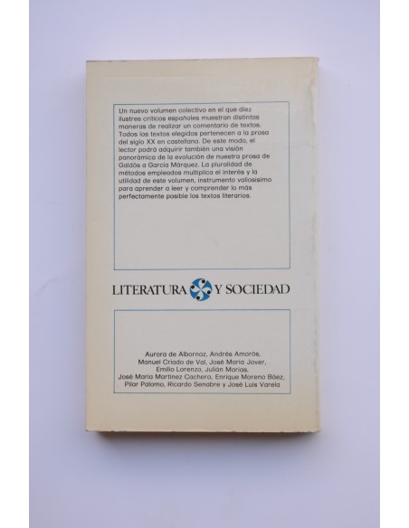 El comentario de textos, 2. De Galdós a García Márquez