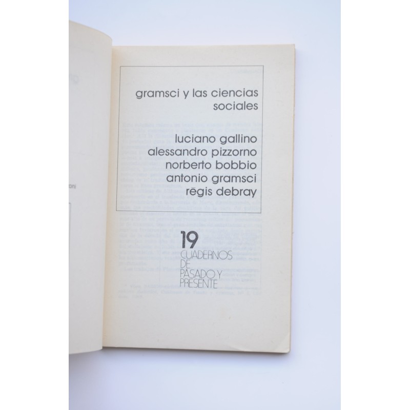 Gramsci y las ciencias sociales