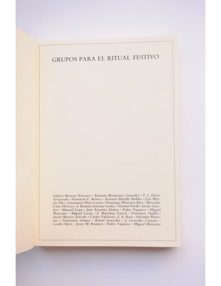 Grupo para el ritual festivo