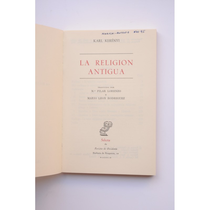 La religión antigua