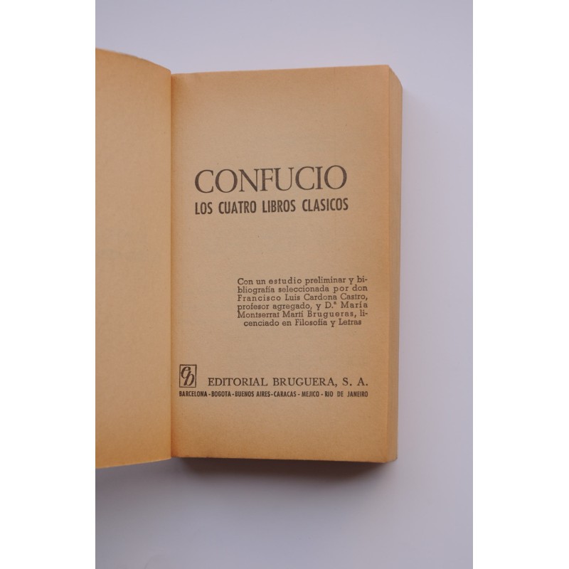 Los cuatro libros clásicos