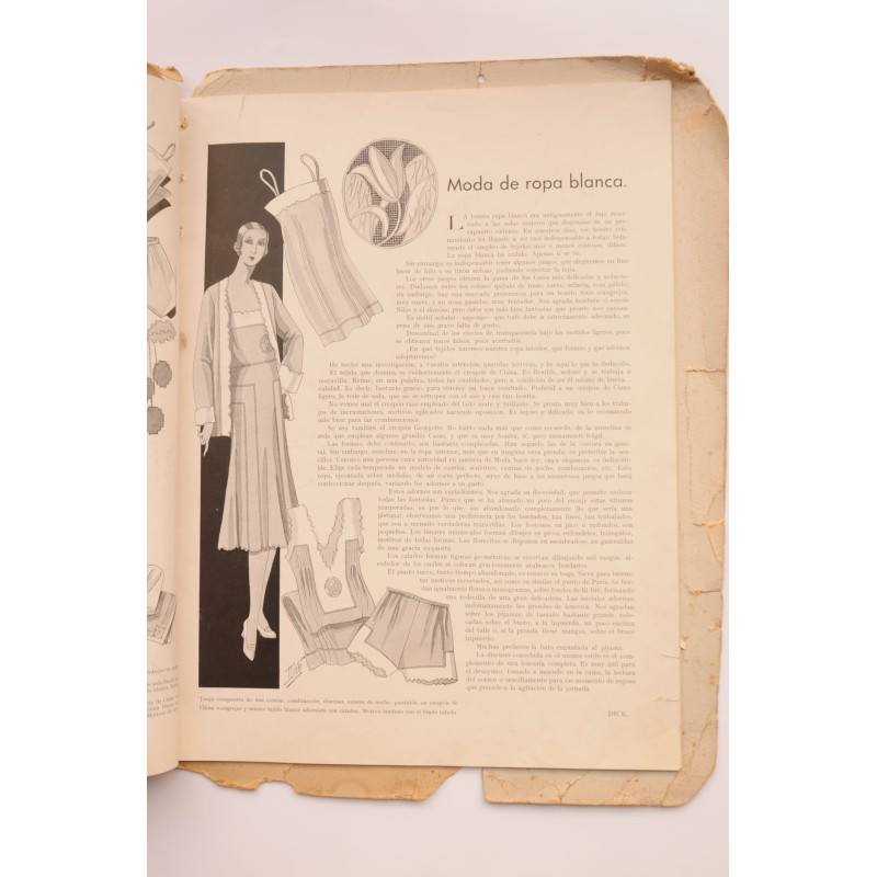 La moda en ropa blanca