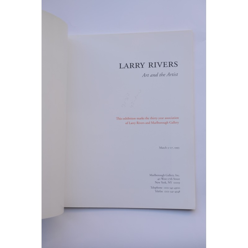Larry Rivers. Art and the artist 