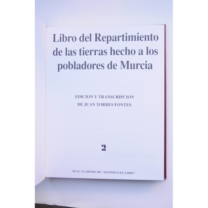 Libro del Repartimiento de las tierras hecho a...