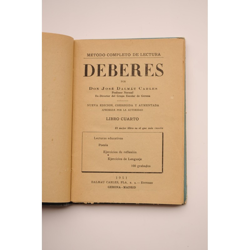 Deberes. Método completo de lectura