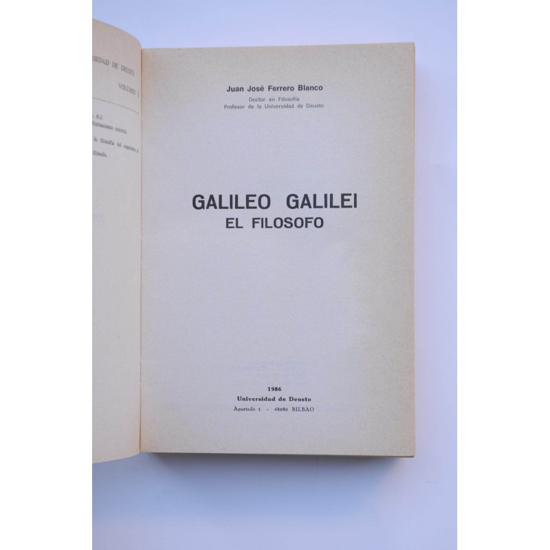 Galileo Galilei El filósofo