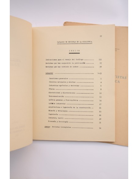 Catálogo de Revistas de la Biblioteca