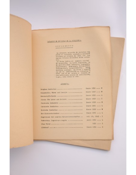 Catálogo de Revistas de la Biblioteca