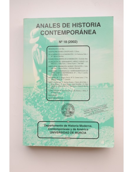 Anales de historia contemporánea, nº 18 (2002)