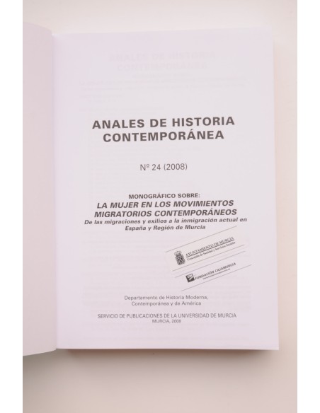 Anales de historia contemporánea, nº 24 (2008)