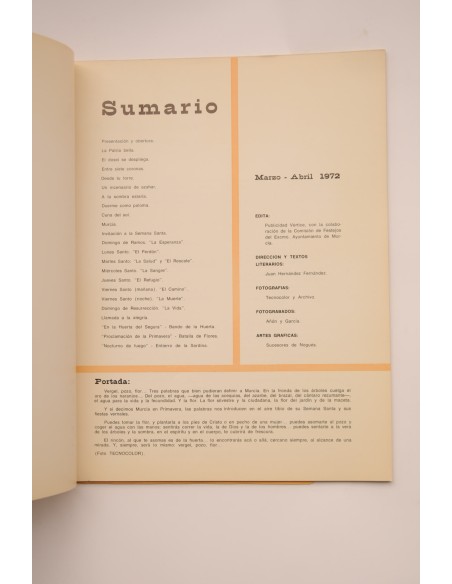 Murcia en fiestas. Primavera 1972