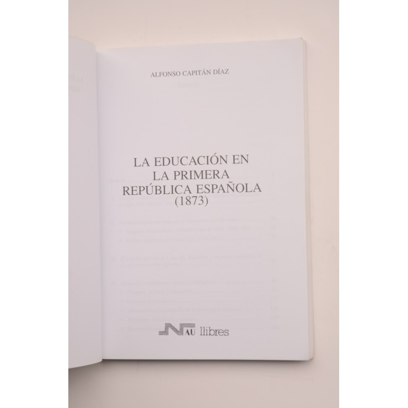 La educación en la Primera República Española...