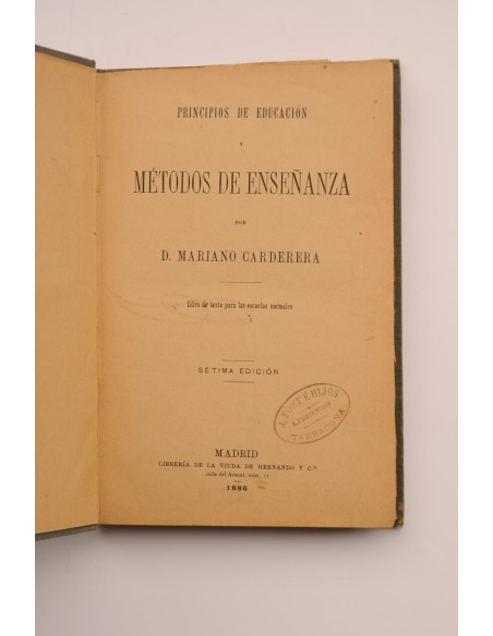 Principios de educación y métodos de enseñanza. Libro de texto para las escuelas normales