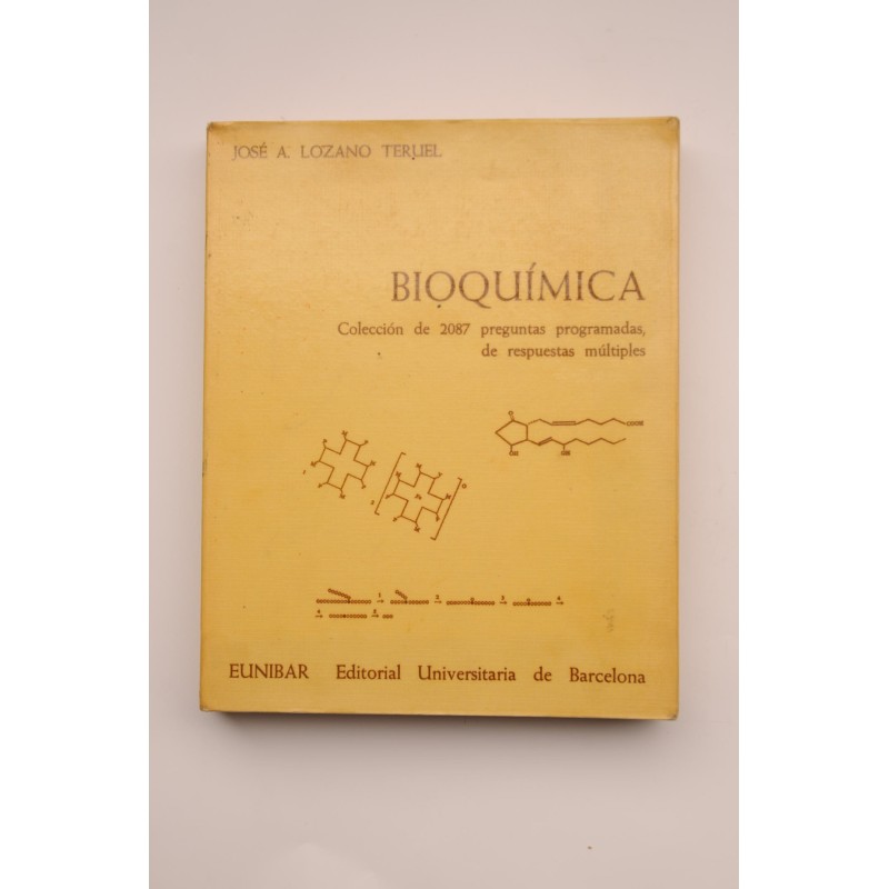 Bioquímica. Colección de 2087 preguntas programadas de respuestas múltiples