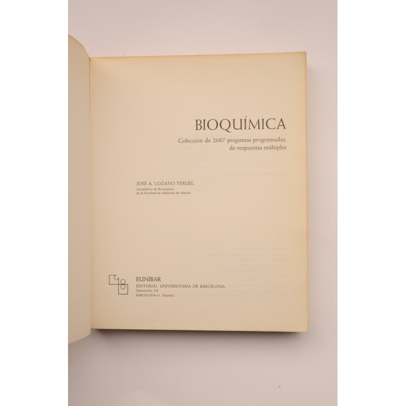 Bioquímica. Colección de 2087 preguntas...