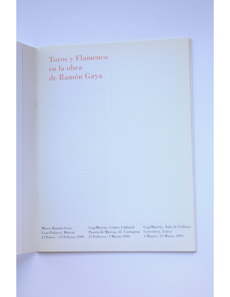 Toros y flamenco en la obra de Ramón Gaya