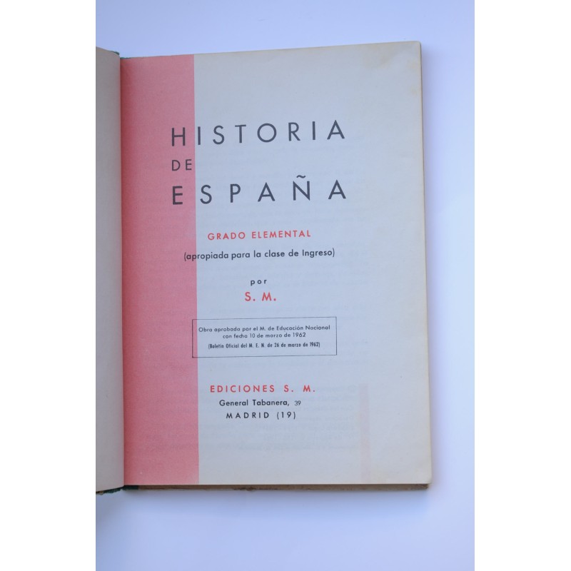 Historia de España. Grado elemental