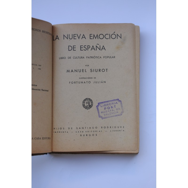 La nueva emoción de España. Libros de cultura...