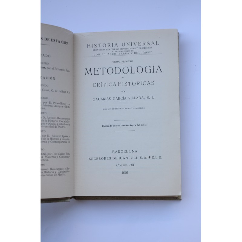 Metodología y crítica históricas
