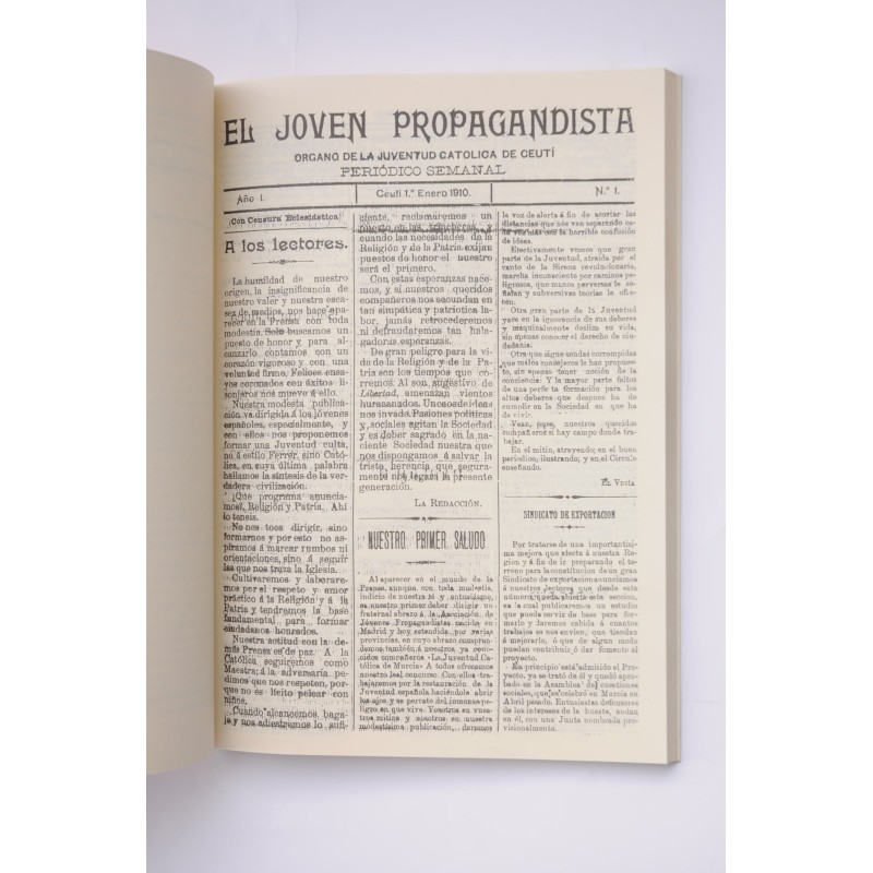 El joven Propagandista : semanario de Ceutí. 1910