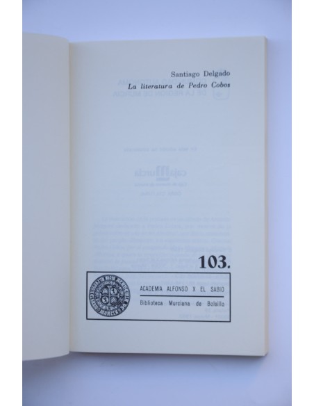 La literatura de Pedro Cobos