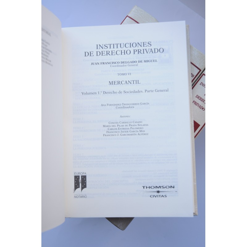 Instituciones de derecho privado. Mercantil