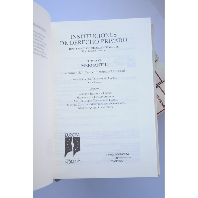 Instituciones de derecho privado. Mercantil