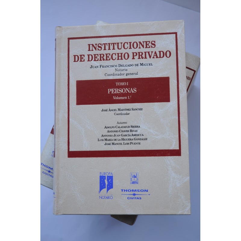 Instituciones de derecho privado. Personas