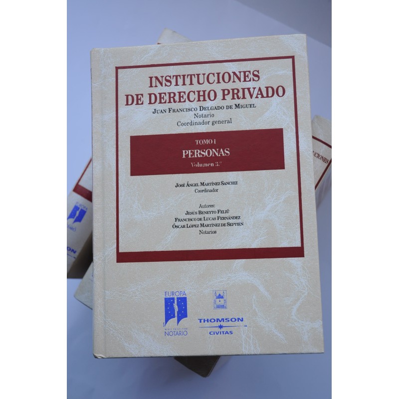 Instituciones de derecho privado. Personas