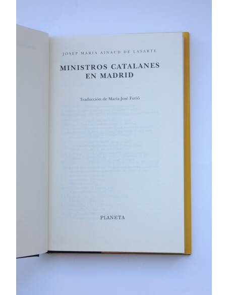 Ministros catalanes en Madrid