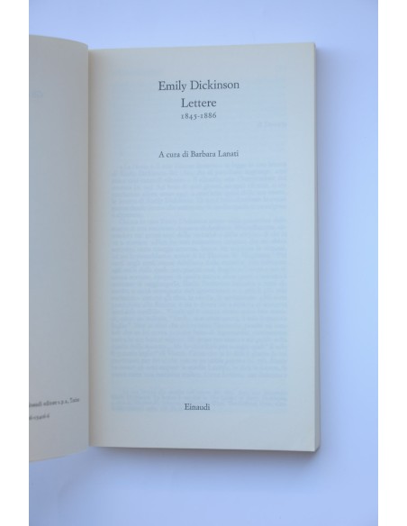 Emily Dickinson. Lettere 1845 - 1886