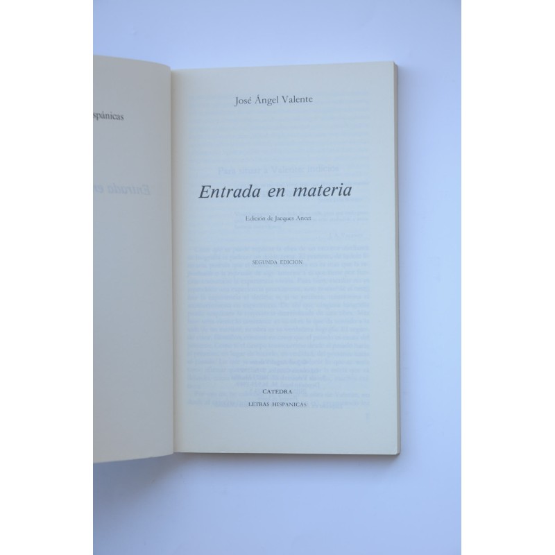 Entrada en materia