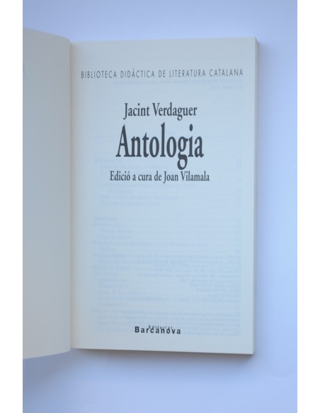 Jacint Verdaguer. Antología