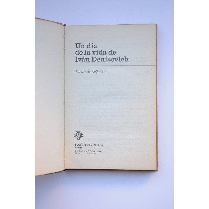 Un día de la vida de Ivan Denisovich