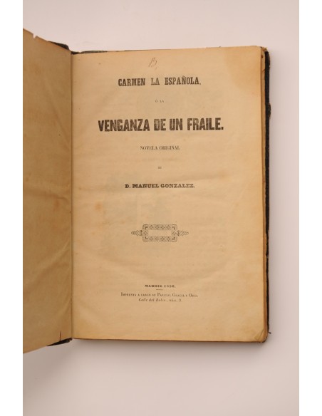 Carmen la española o Venganza de un fraile 