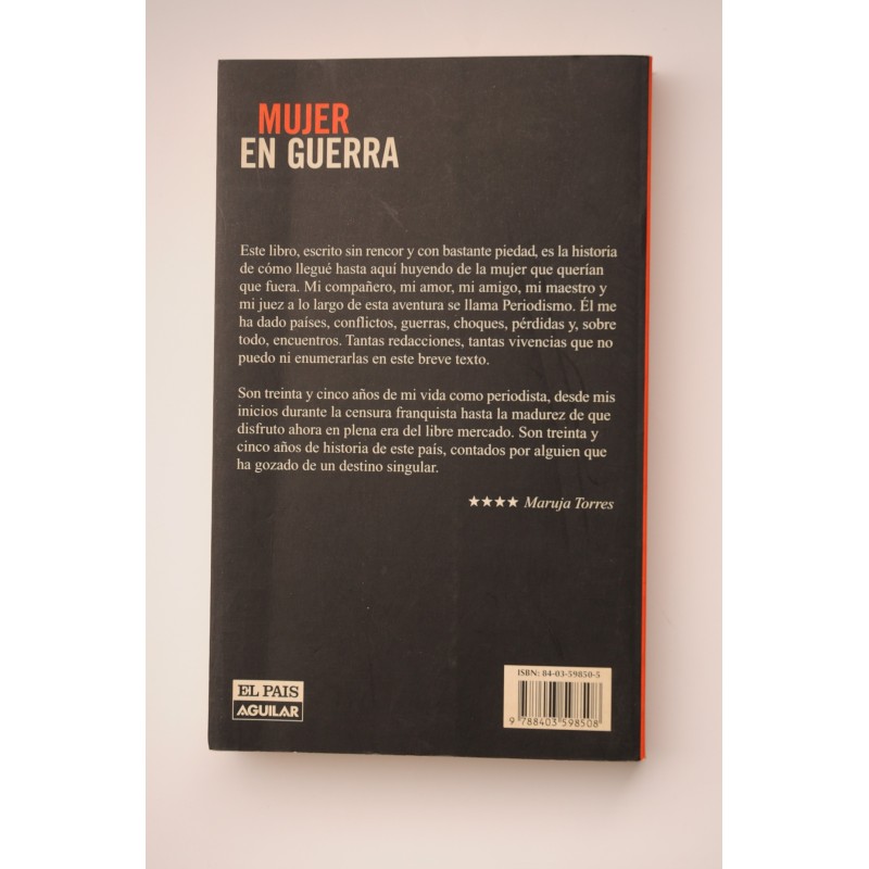 Mujer en guerra. Más máster da la vida