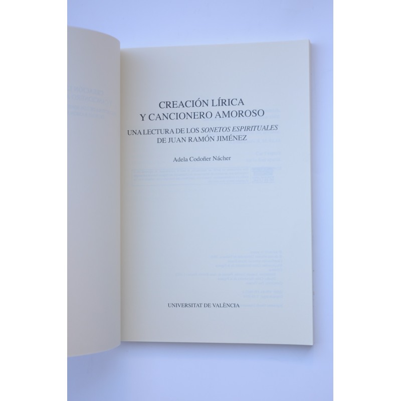 Creación lírica y cancionero amoroso. Una...
