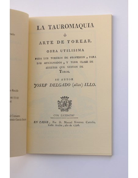 Tauromaquia o arte de torear