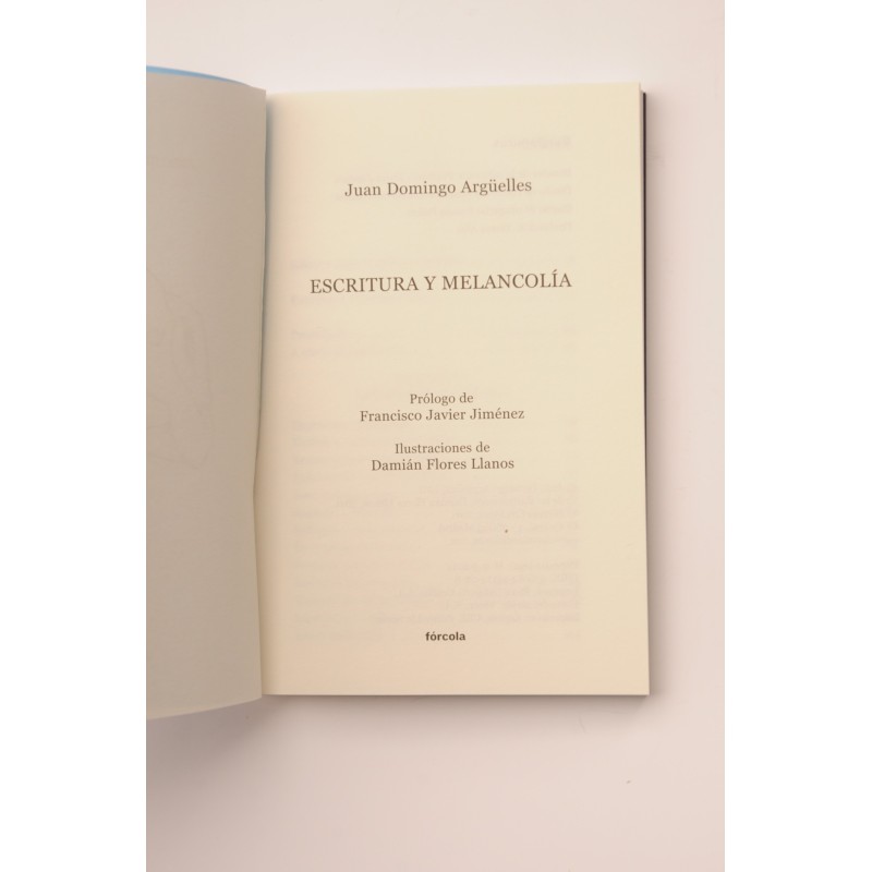 Escritura y melancolía