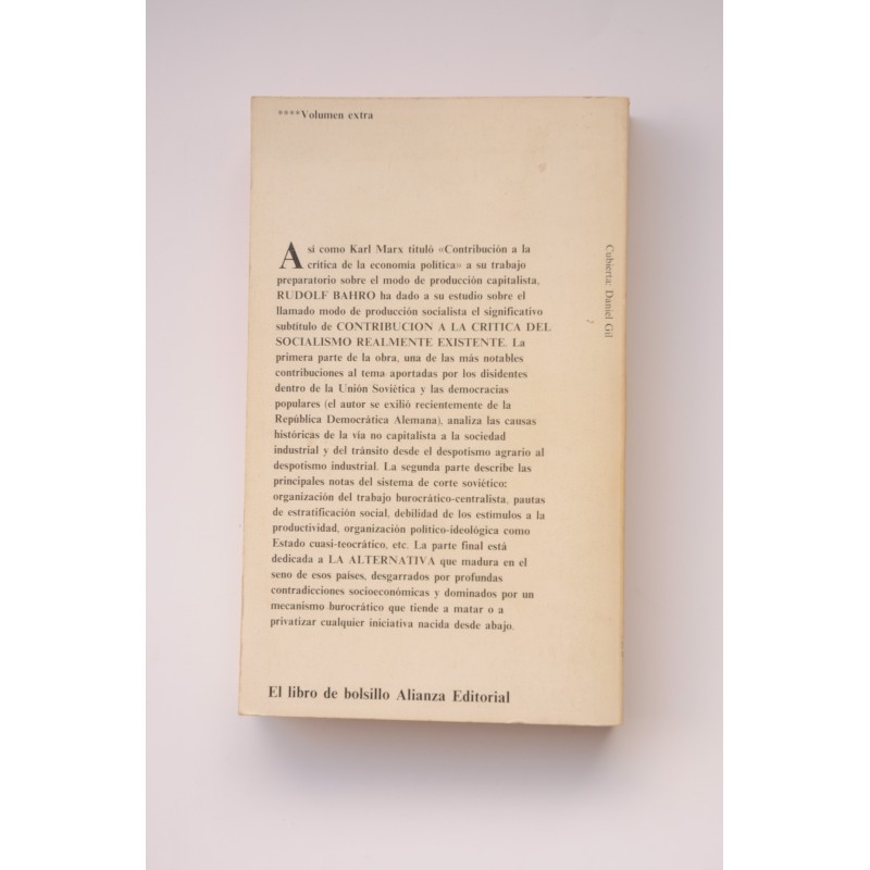 La alternativa. Contribución a la crítica del...