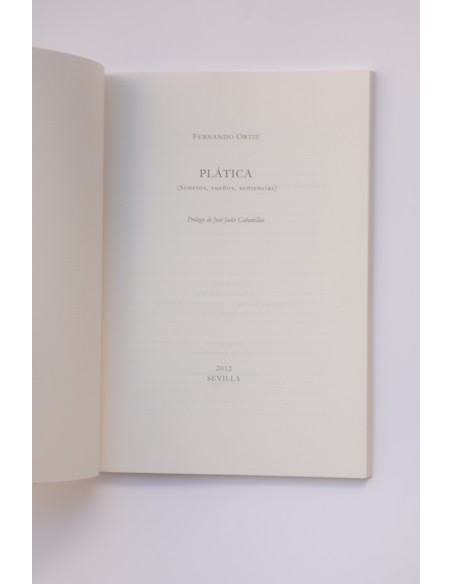 Plática. Sonetos, sueños, sentencias