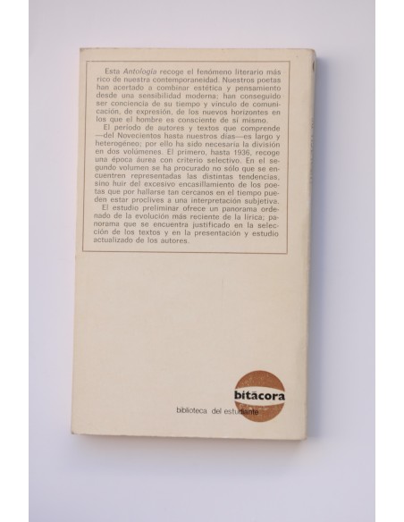 Antología de poetas españoles contemporáneos. Tomo 2 1936/1970