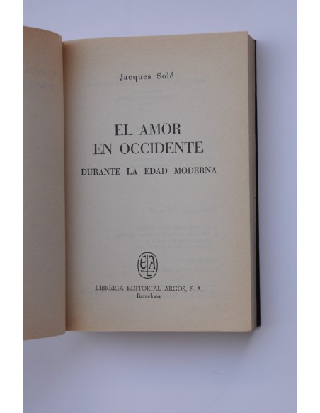 El amor en Occidente durante la Edad Moderna